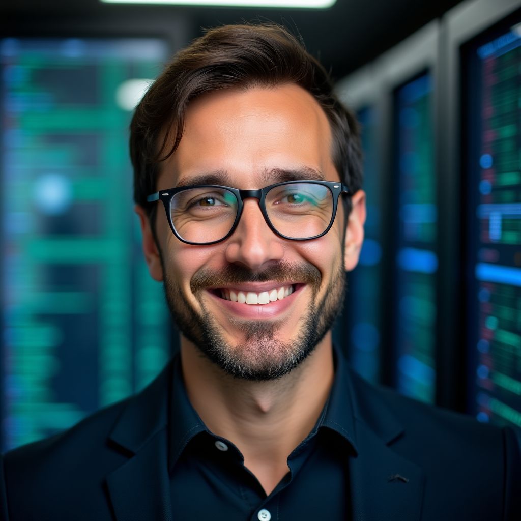 Retrato de Carlos Vega, experto en IA.